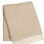 Jeté en mélange de coton 55 po x 70 po avec frange