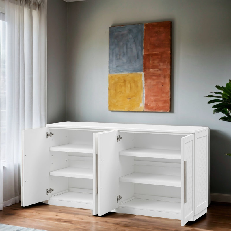 Monikia 60'' Console Table, White