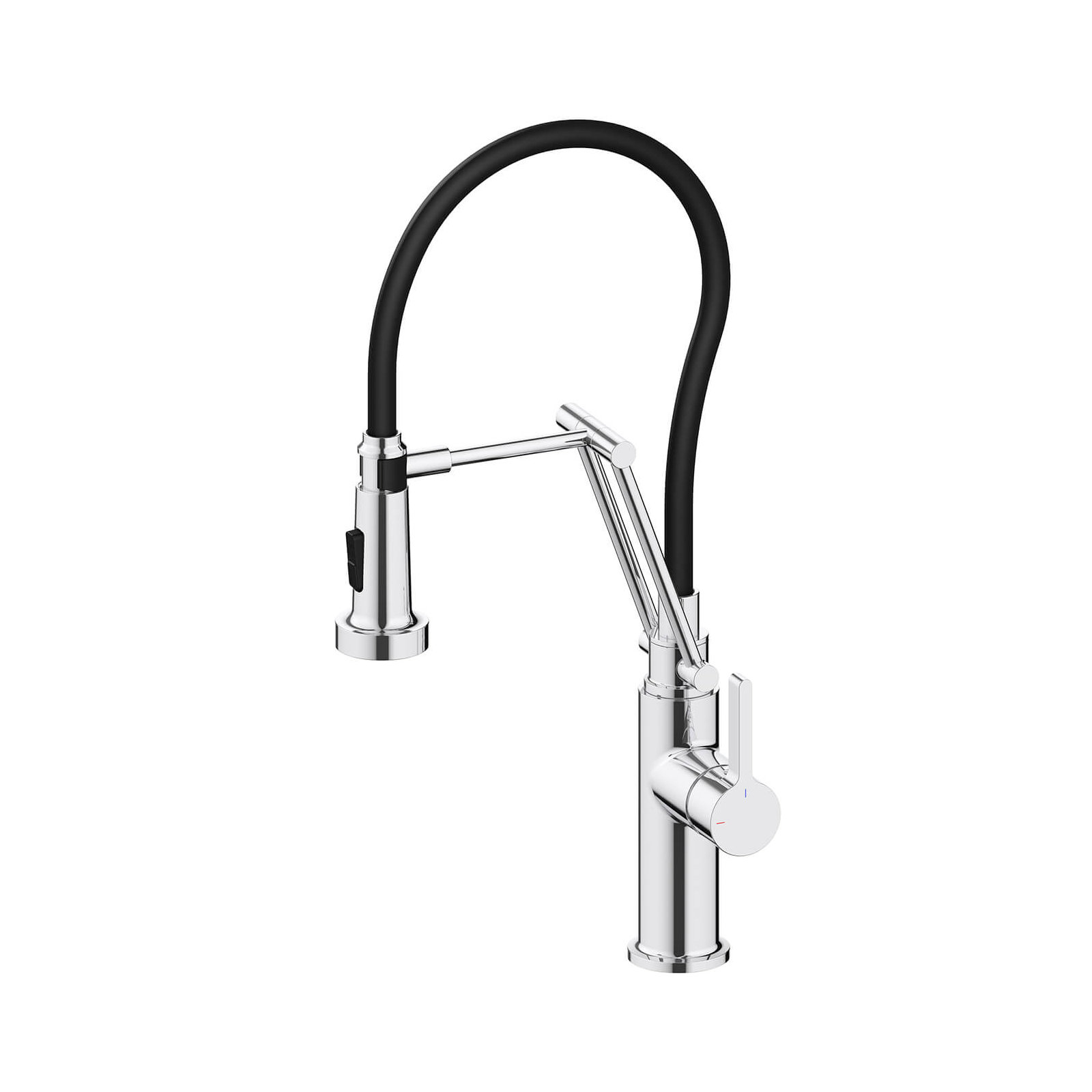 Engel Single Handle Pull Down Kitchen Faucet, Chrome