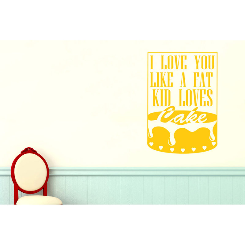Non-Wall Damaging Wall Decal, Large, Dark Yellow