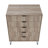 Dumbo 35" W Modern Dresser with 5 Full Extension Drawers in Rustic Gray-368761742