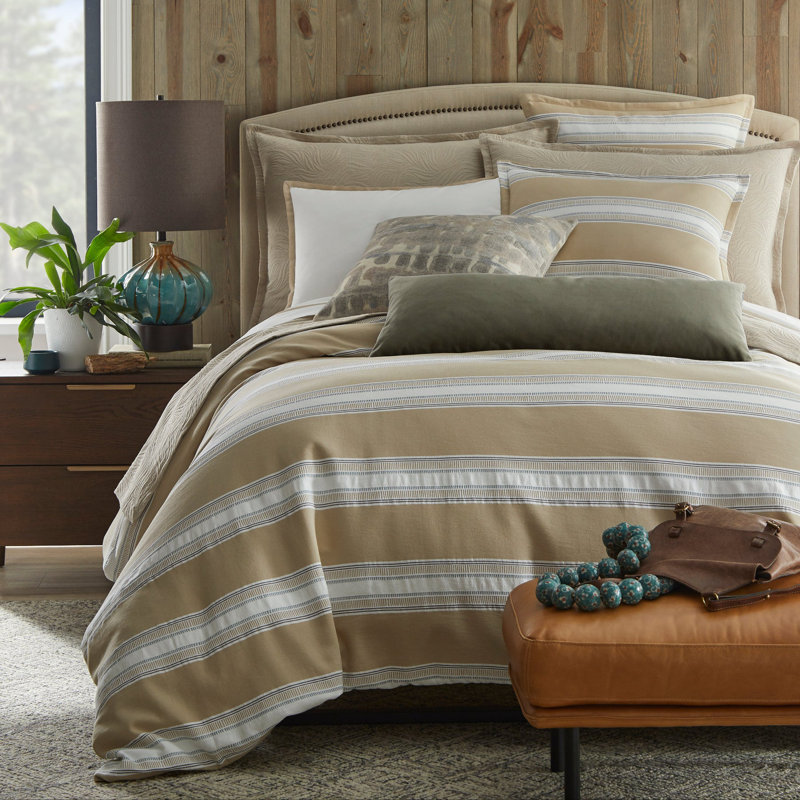 Under Currents Pillow Dusk Printed Poly | Linen Made-To-Order, Rectangle 27"H x 36"W