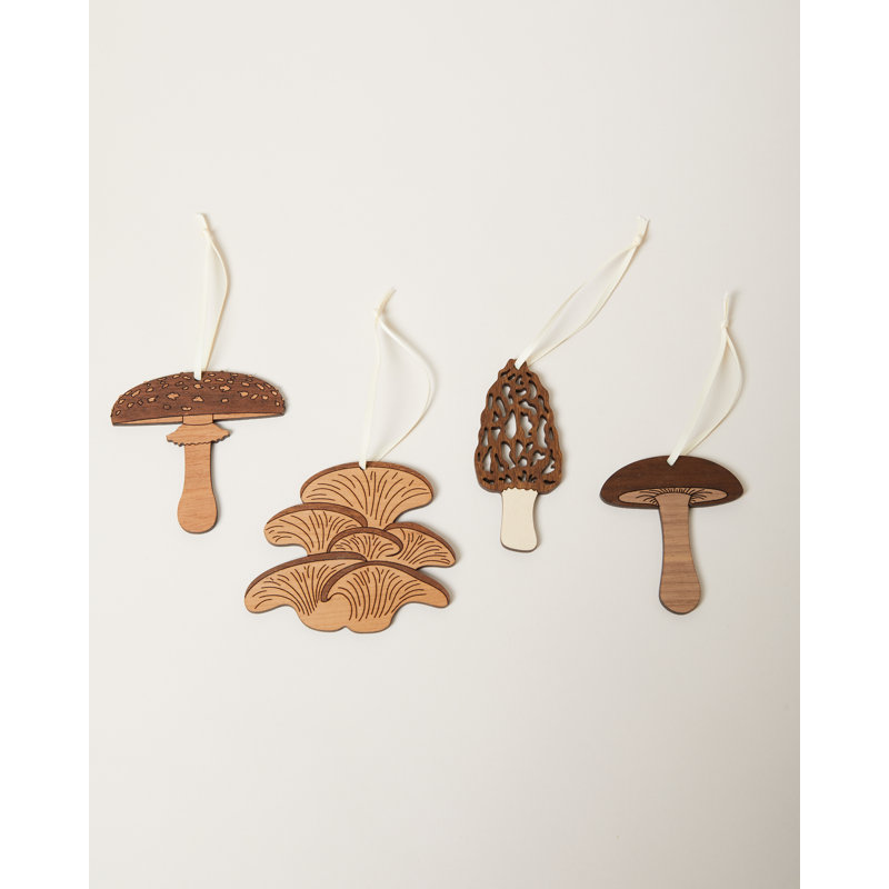 Handmade Wood Shatterproof Holiday Shaped Ornament