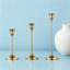Ensemble de porte-chandelles élégants pour chandelles coniques, centre de table décoratif pour la salle à manger, le mariage, Noël et la pendaison de crémaillère-944530848-944530849