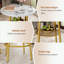 Ensemble de 3 tables de bar rondes avec 2 tabourets de bar