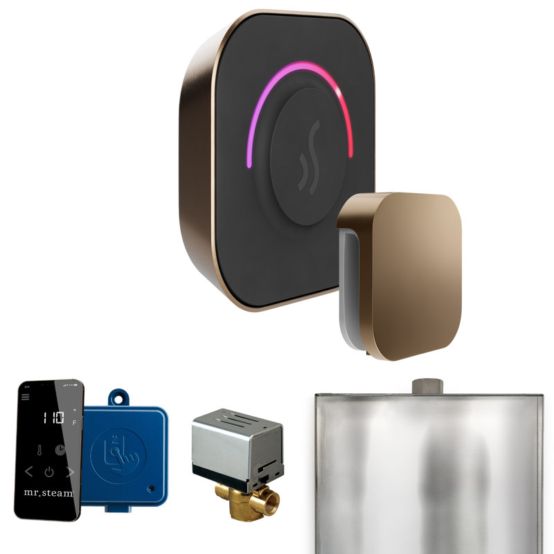 ButlerTouch Steam Shower Control Package with TempoTouch Control and Steamhead i, Bronze