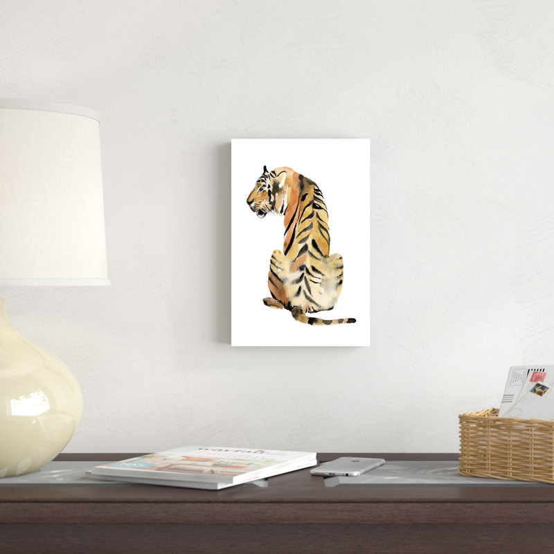 Tigre assis II, H 12 po x l 8 po x P 1,25 po