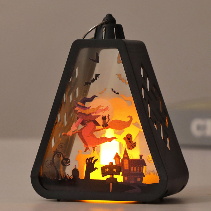 Décoration d'Halloween pendentif lanterne citrouille à la main Accessoires et ornements d'Halloween