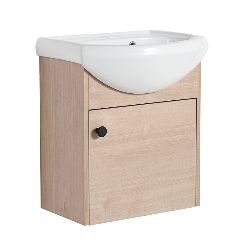 Small Size Bathroom Vanity With Ceramic Sink