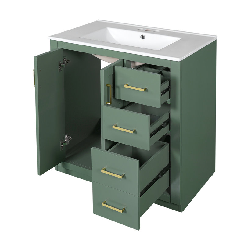 Meuble-lavabo 30 po avec lavabo en céramique
