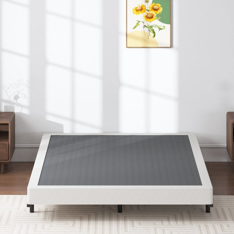 5 Inch Box Spring Low Profile Metal Frame Heavy Duty Easy Assembly, Queen