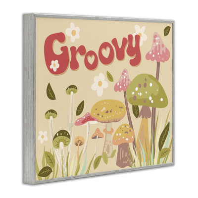 Groovy Botanical Mushroom Art par Diane Labombarbe bg-153