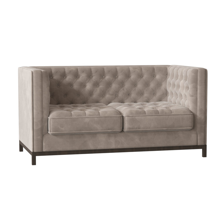 Jess Fabric 63'' Reception Loveseat