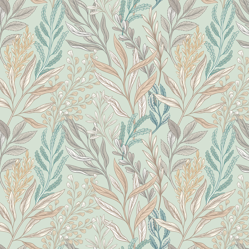 Verdant Leaves - Sea & Stone, Blue