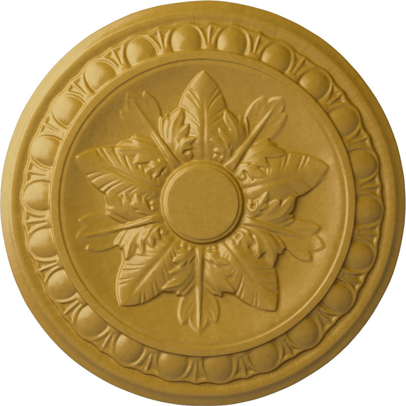 Médaillon de plafond couronne Endurathane, 16 1/4 po de diamètre extérieur x 3 5/8 po de diamètre intérieur x 1 po de P (convient aux auvents jusqu'à 5 1/2 po), fini bleu flash peint à la main