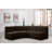 Hirah Upholstered Curved Sectional Reversible-89266561