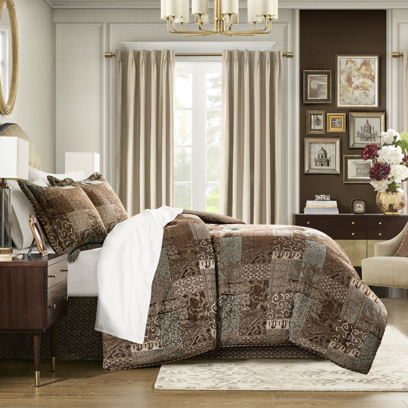 Édredon 4 pièces pour très grand lit rouge - édredon, 2 taies décoratives avec ouate de soutien, abattant, fermeté 2022 pour le lit 1 ouate et garniture décorative, aspect satiné antique, matériau 100%