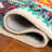 Hand Tufted Wool/Cotton Southwestern Rug in Light Blue/Red-1801305218