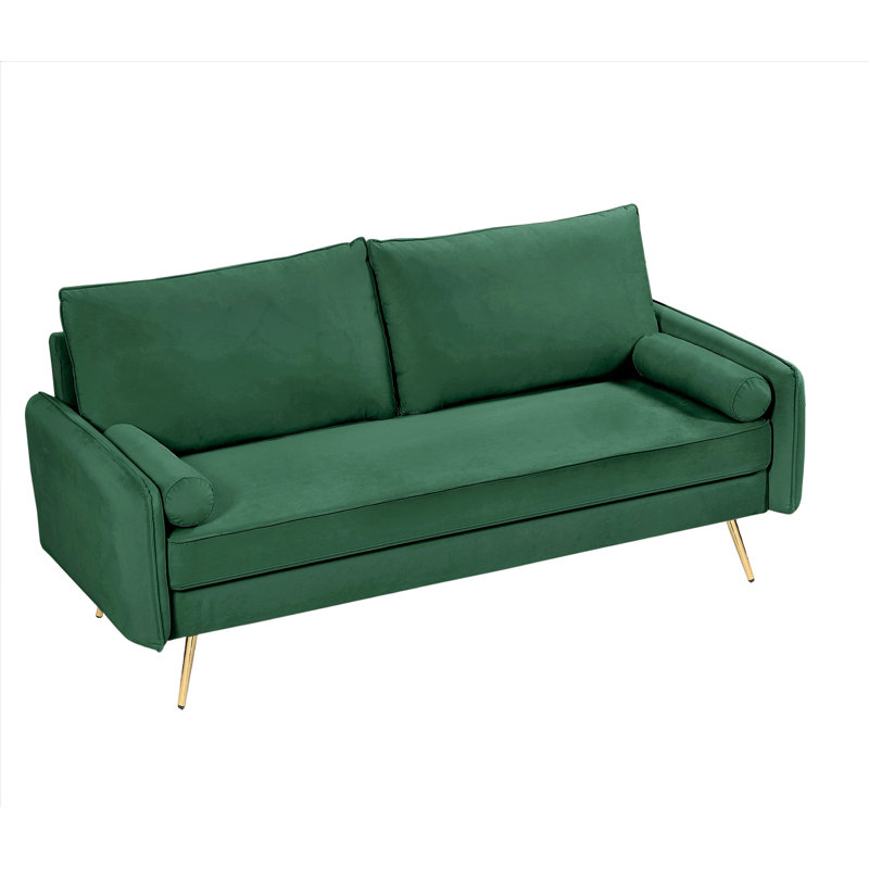 Canapé Drenda, Velours vert