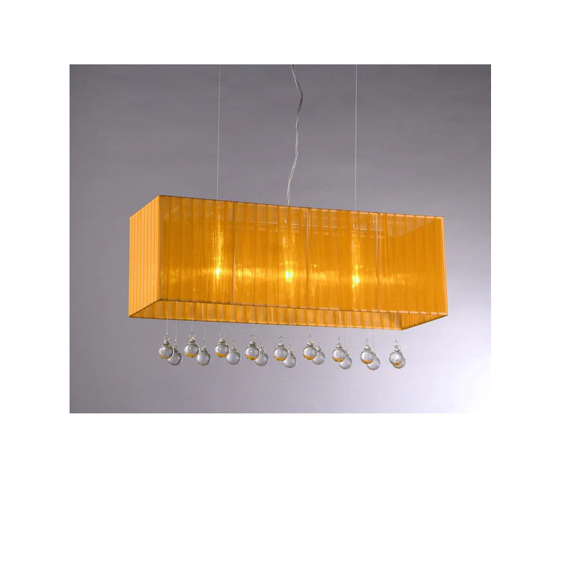 Rushville 3 - Light Kitchen Island Pendant, Orange