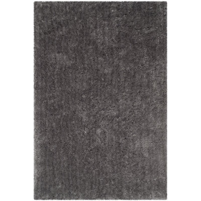 Canham Shag Hand Tufted Performance Solid Color Rug