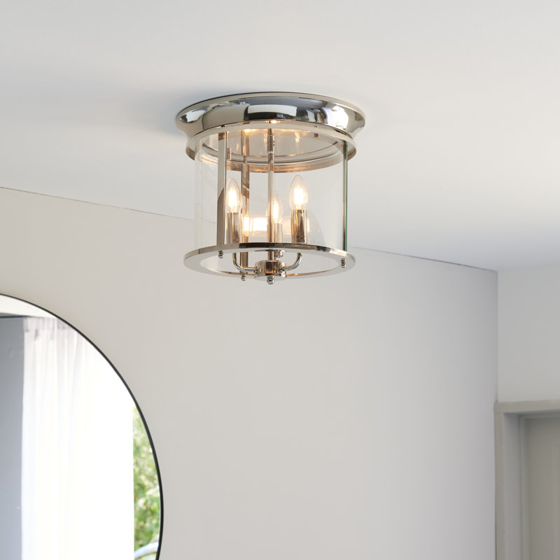 Dishman Glass Semi Flush Mount