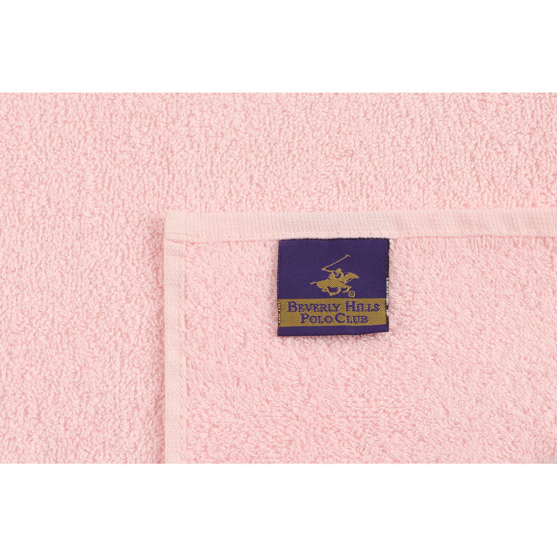 Ensemble de serviettes 4 pièces 100% coton, Rosé / rose / rose clair / blanc