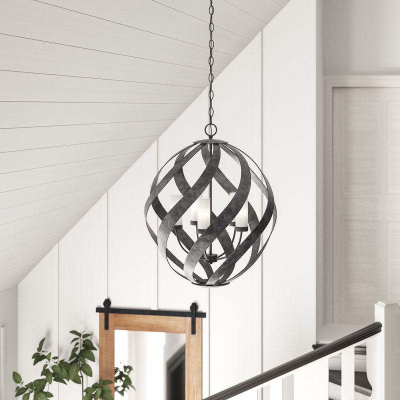 Victorino 5 - Light Dimmable Globe Chandelier
