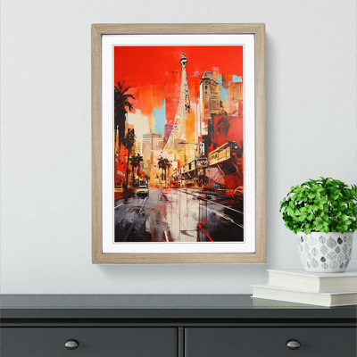Las Vegas Gestural - Framed Print