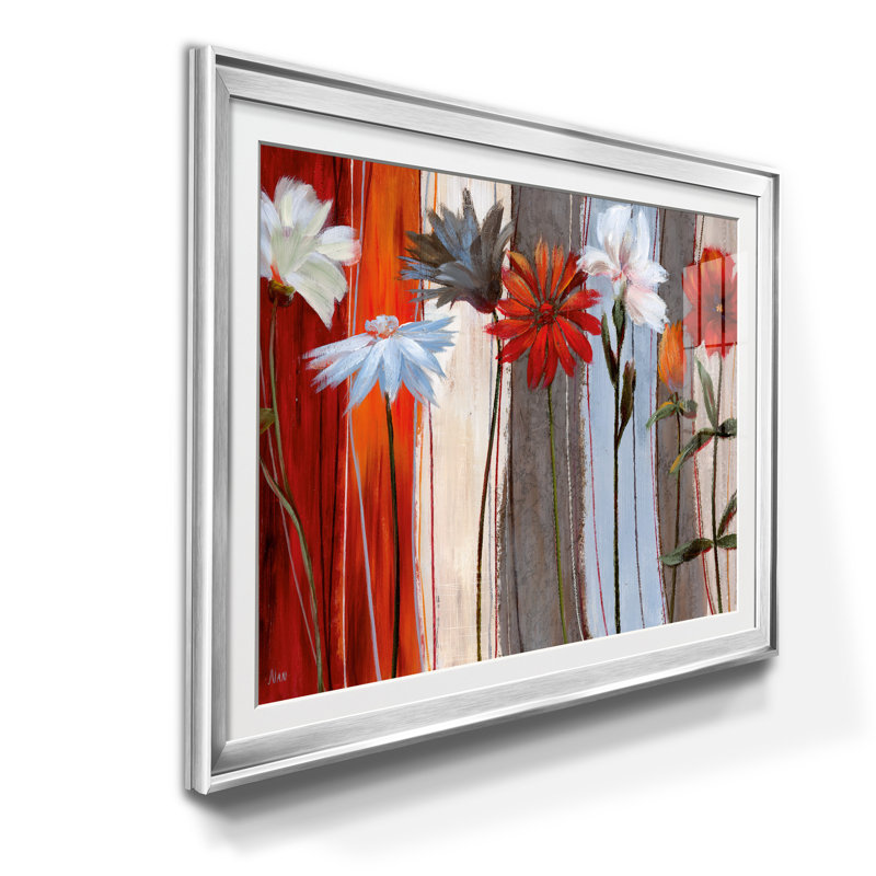 Spring Debut - Cadre photo, reproduction d'art sur papier, Argent, H 26,5 po x l 36,5 po x P 1,5 po