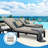 Custom-Fit, Only Covers, 2Pcs Outdoor Olefin Chaise Lounge Cushion Cover-1873520431