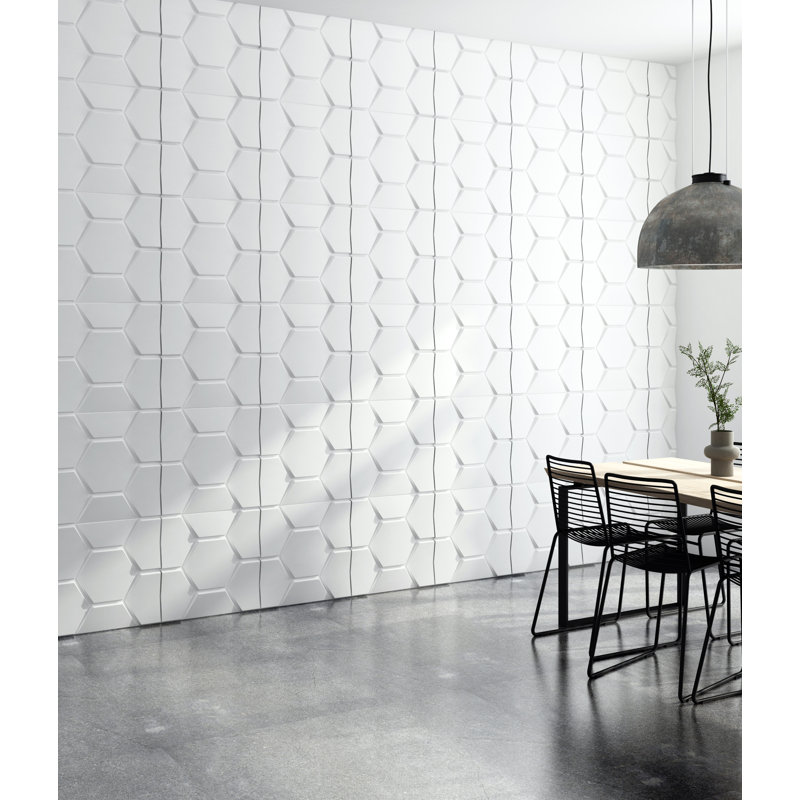 Panneau mural blanc 19,7 po x 19,7 po Falkirk Ross