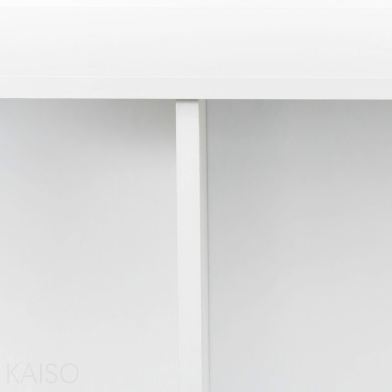 10-Shelf Bookcase, White