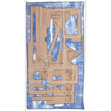 VSU Rugs Hand Loomed Wool Abstract Area Rug