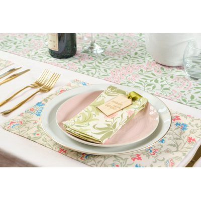 Cotton Floral Square Napkin