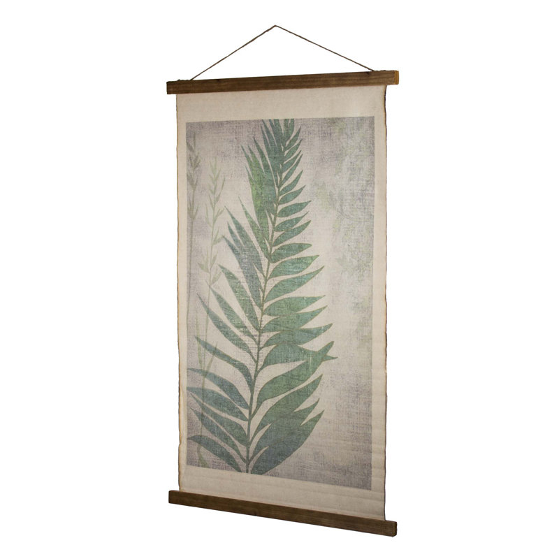 Fern Leaf Scroll Cotton Tapestry
