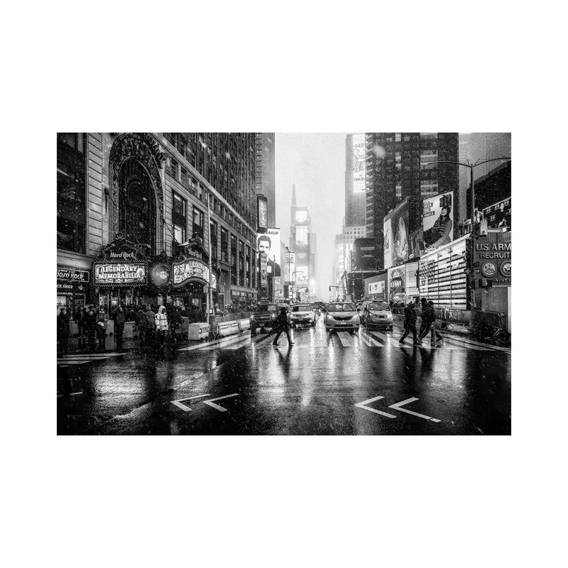 Times Square 1 Piece Wrapped Canvas Painting, 66.04 cm H x 45.72 cm W