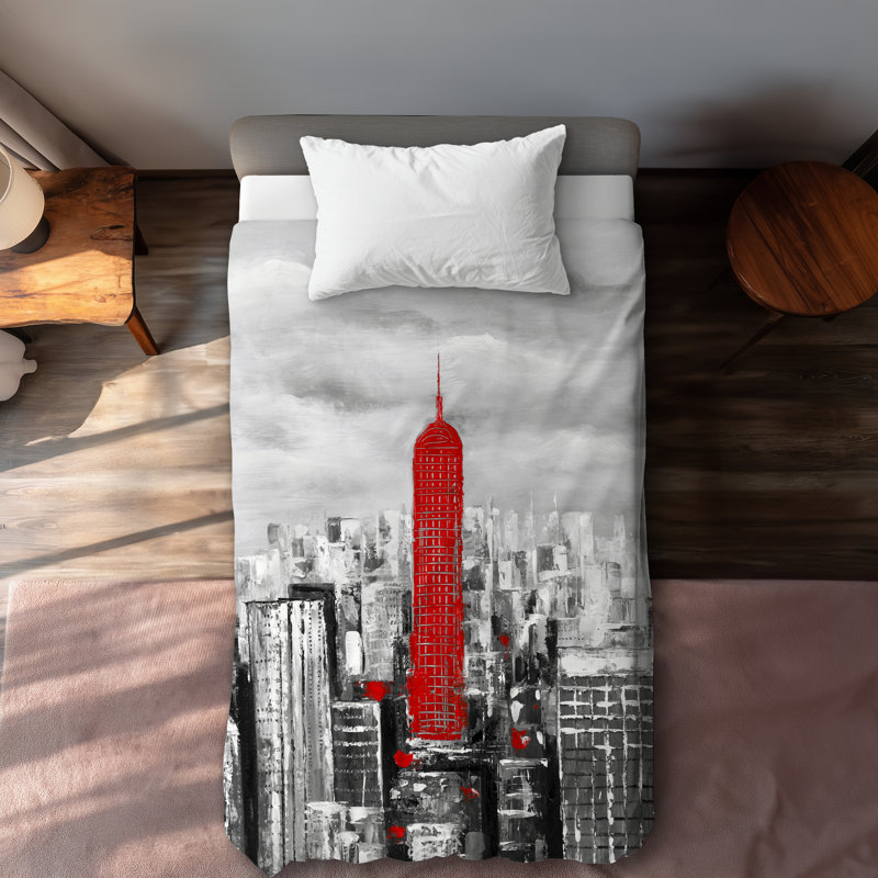 Empire State Building Duvet Cover | Industrial Home Decor