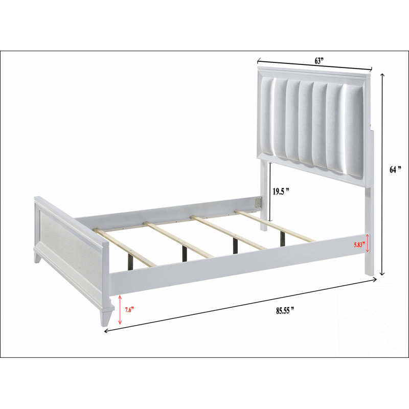 Lit à panneau tapissier 1pc