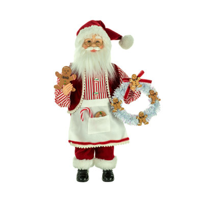 Boulanger debout rouge Mme Claus