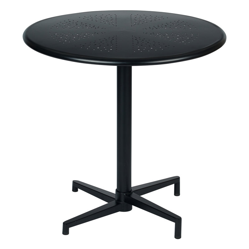 table pliante ronde 30 po Oxton, Noir mat