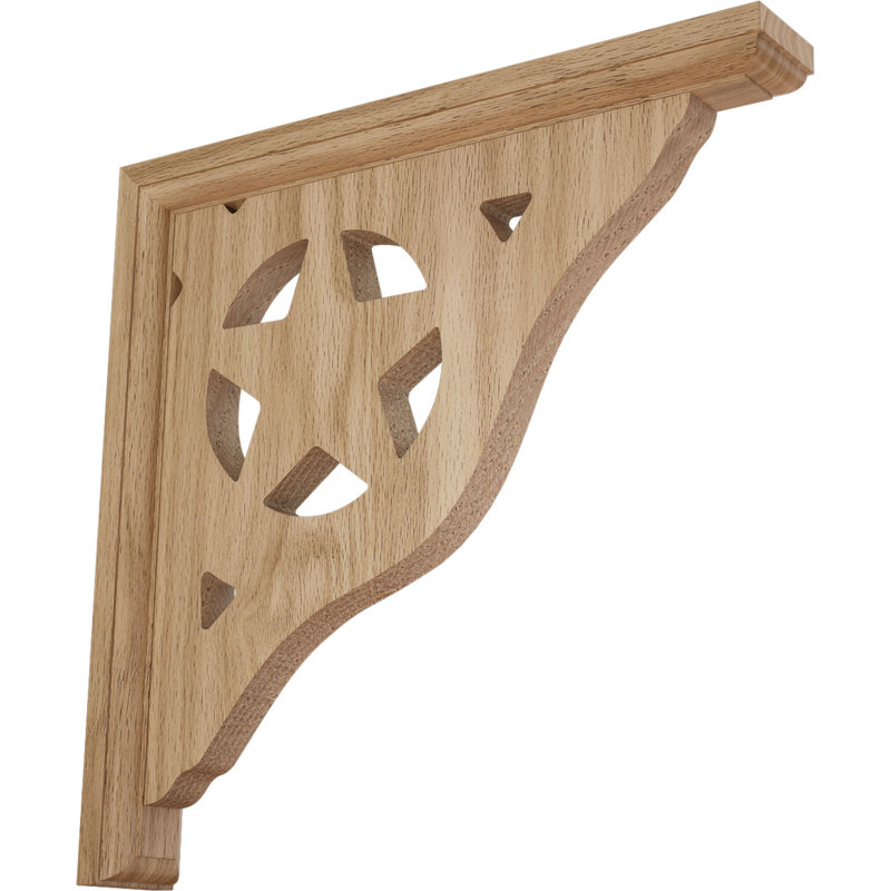 Support en bois Austin H 10 po x l 1,5 po x P 10 po Austin, Chêne rouge