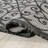 Deronte Vintage Filigree Textured Weave Light Gray/Black Indoor/Outdoor Rug-1053473388