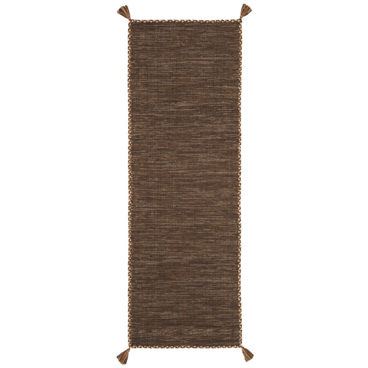 Amaral Hand Woven Cotton Solid Color Rug