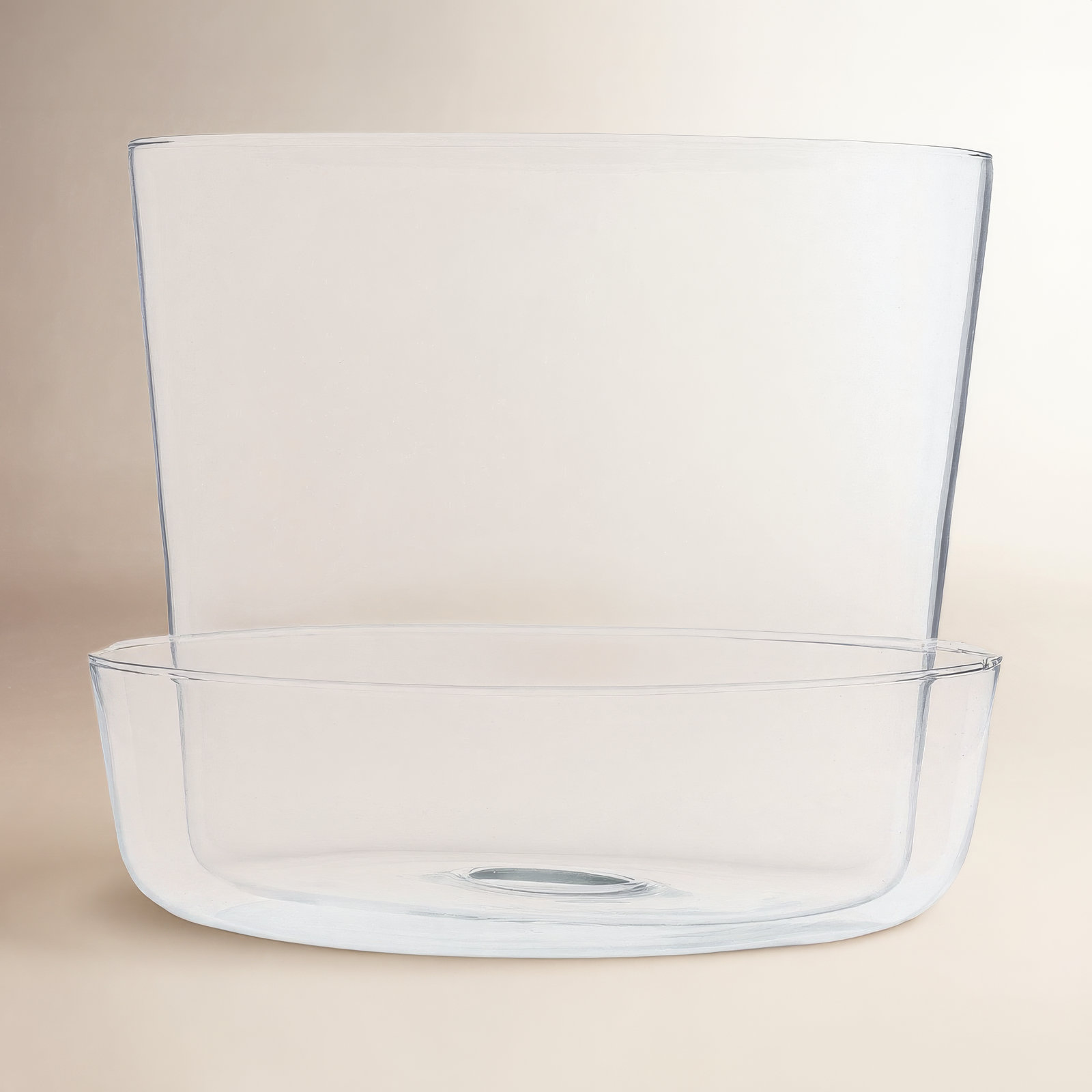 Anaveah Handmade Glass Pot Planter, 5" H x 6.25" W x 6.25" D