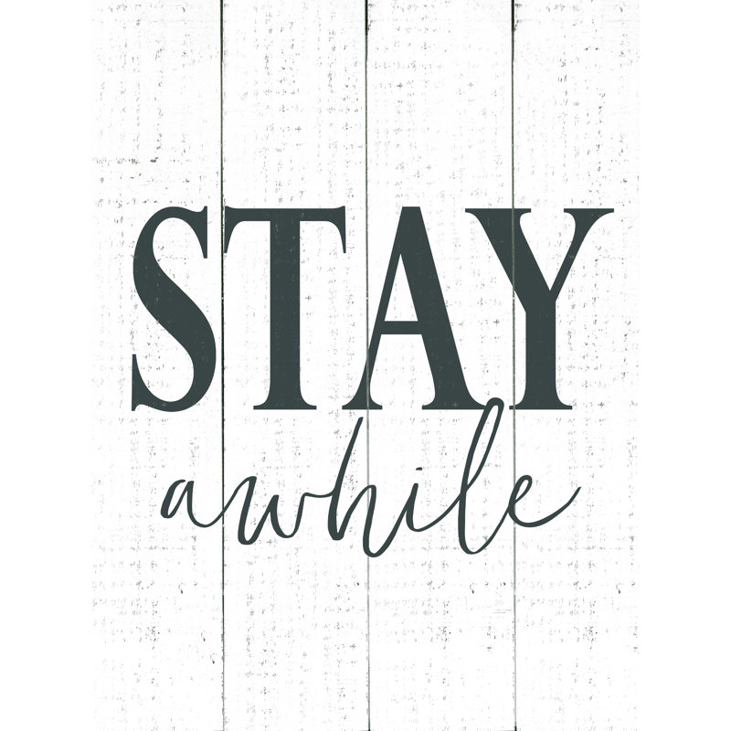 «Stay A Time» - Impression sur toile tendue, H 16 po x l 12 po x P 1,25 po