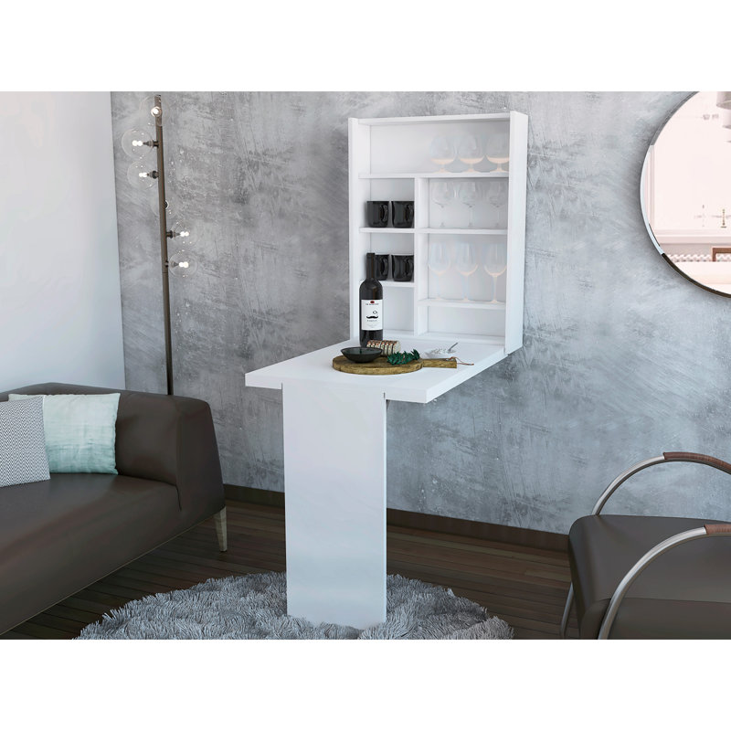 Dalton Foldable Table with Base and Shelves