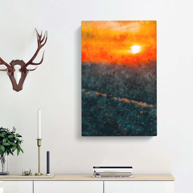 Sunset Over Tokyo - Wrapped Canvas, 60cm H x 40cm W x 3cm D