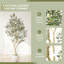 Arbre artificiel de 8,2 pi en pot blanc - Faux arbre pour le salon