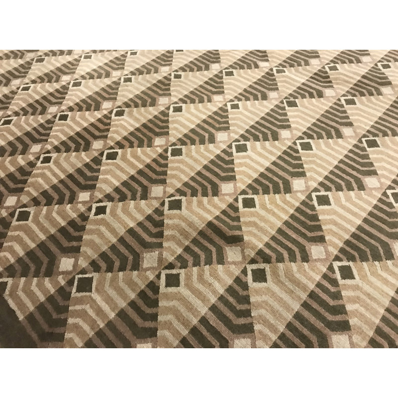 Tibetan Wool Geometric Area Rug